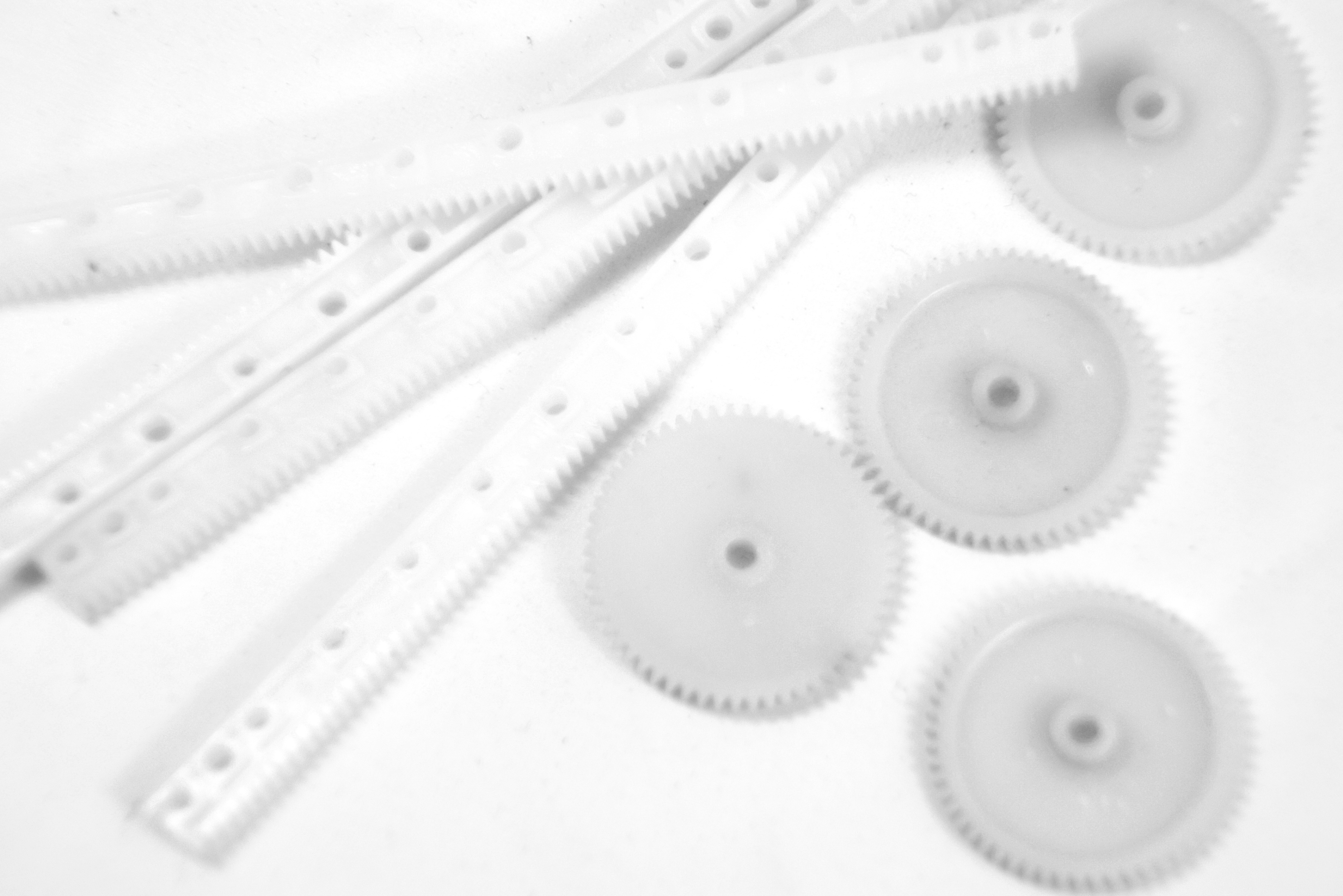 67-teiliges Zahnrad-Zahnstangen-Set Kunststoff viele Größen Zahnräder Modellbau 